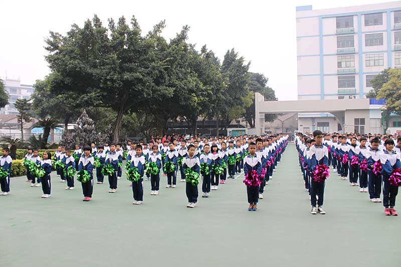 色彩斑斓的快乐体操——记下朗小学教师华奥